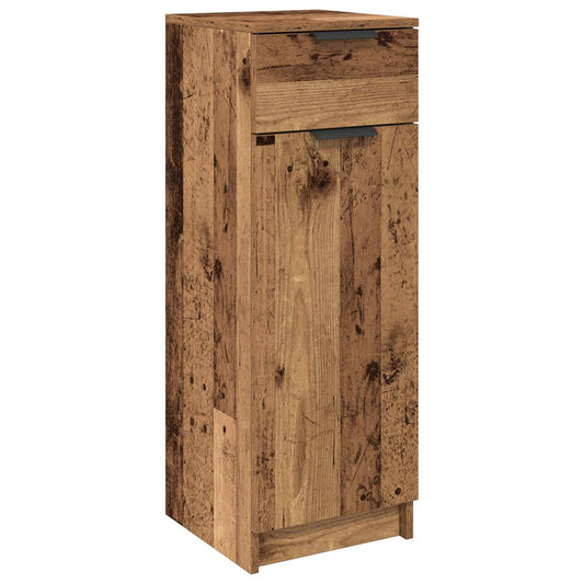 Koupelnová Skříň Staré Dřevo 32 X 34 X 90 Cm Kompozitní Dřevo