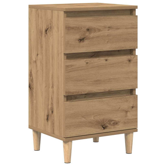 Noční Skříňka Artisanový Dub 40 X 35 X 70 Cm Kompozitní Dřevo