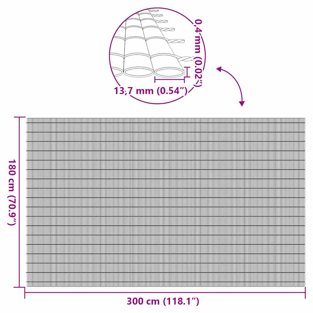 Zahradní Plot Oboustranný Bílý 1,8 X 3 M Pvc