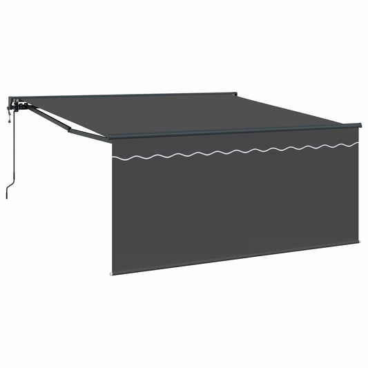 Stahovací Markýza Antracit 300 X 250 Cm Polyester A Hliník