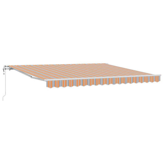 Stahovací Markýza Vícebarevný 400 × 300 Cm Látka A Hliník