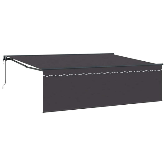 Stahovací Markýza Antracit 450 × 350 Cm Polyester A Hliník