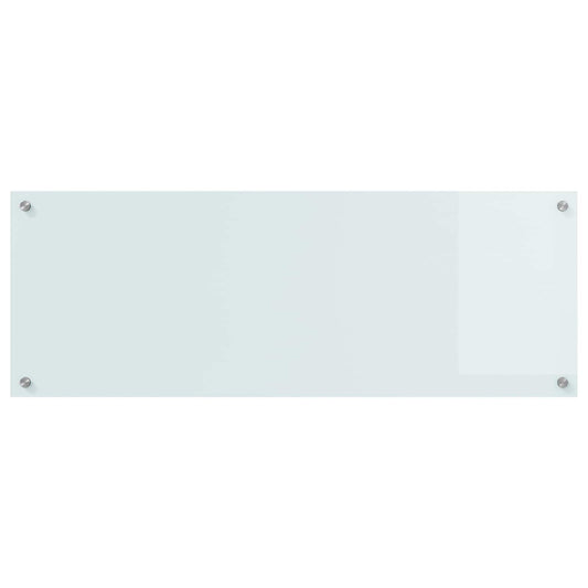 Kuchyňský Obklad Bílá 110 X 40 Cm Tvrzené Sklo