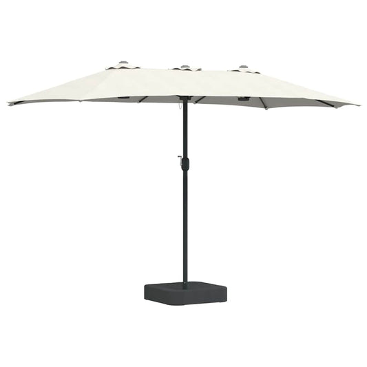 Zahradní Slunečník 385 X 209 X 244 Cm Polyester A Ocel