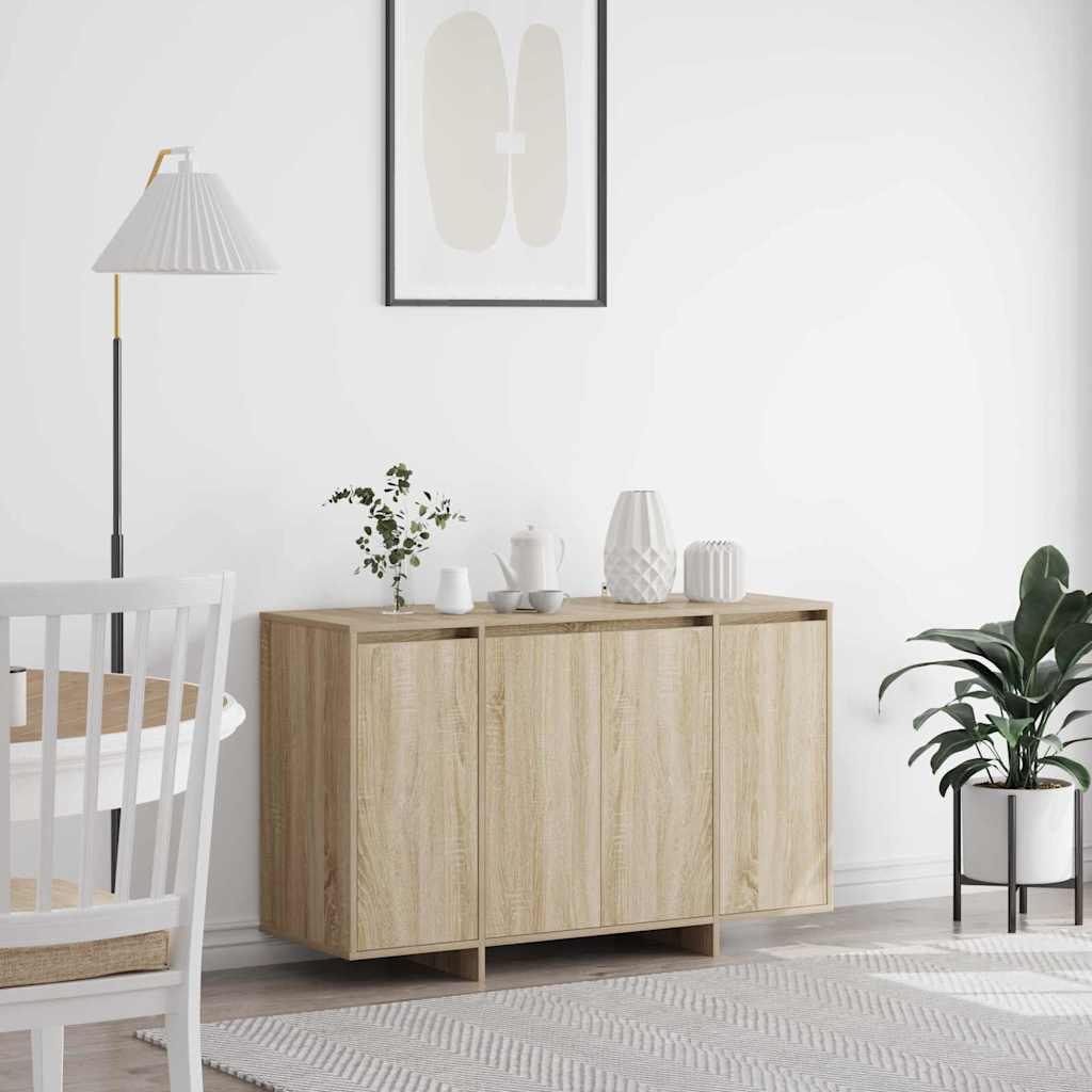 Servírovací Skříň 120 X 41 X 75 Cm Kompozitní Dřevo