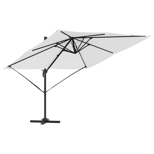 Roma Parasol Béžová 286 X 284 X 265 Cm Hliník A Polyester