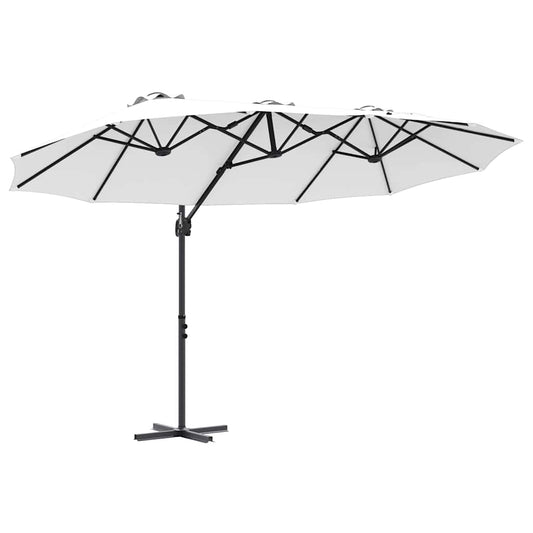 Slunečník 372 X 198 X 243 Cm Polyester A Hliník