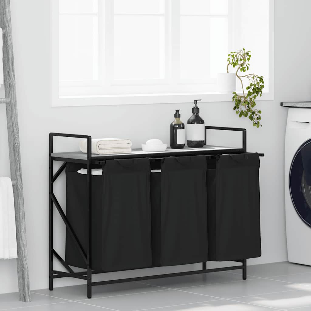 Koš Na Prádlo Se 2 Přihrádkami A Policí