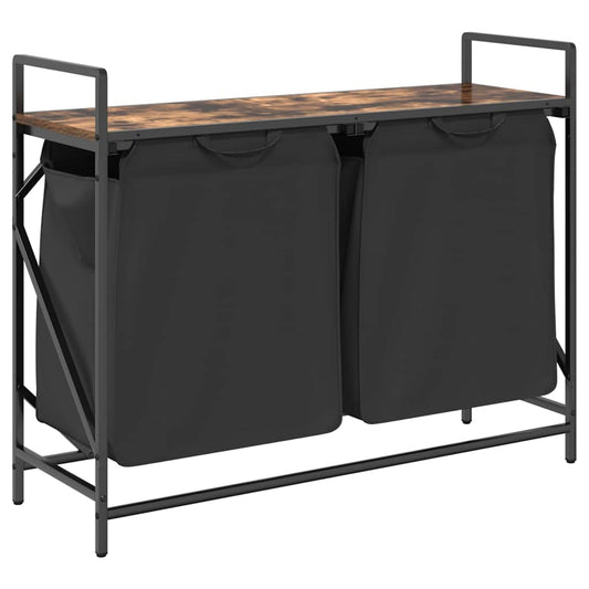 Koš Na Prádlo Se 2 Přihrádkami A Policí