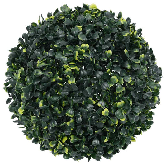 Umělé Buxus Koule S Led Světly 2 Ks Zelené
