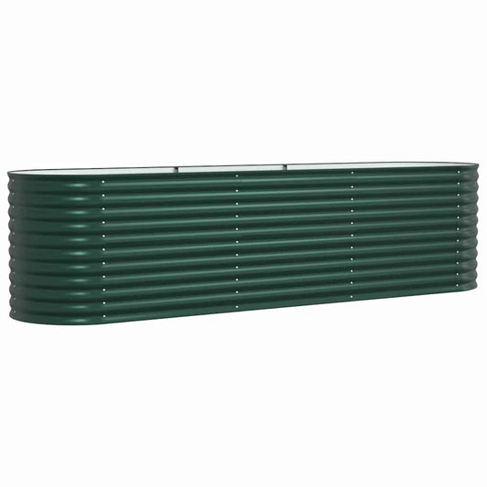 Vyvýšený Záhon Zelená 320 X 80 X 81 Cm Ocel