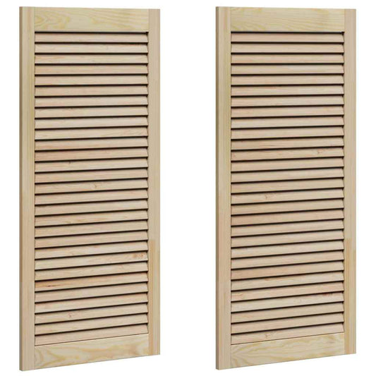 Skříňové Dveře Se Dveřmi 2 Ks Přírodní 49,5 X 2,1 X 110 Cm