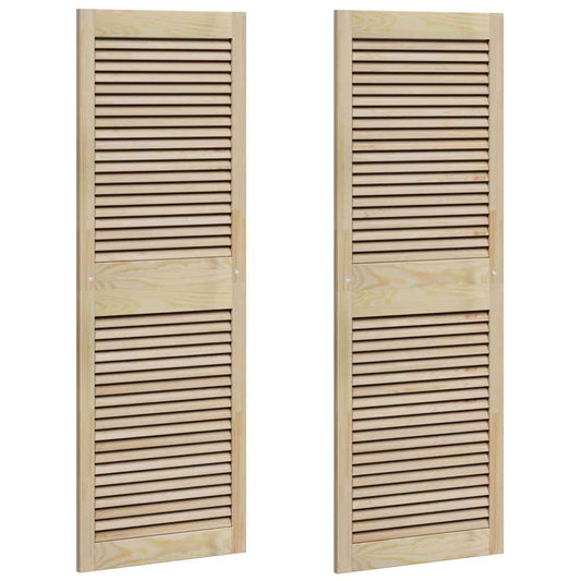 Skříňové Dveře Se Dveřmi 2 Ks Přírodní 49,5 X 2,1 X 140,5 Cm