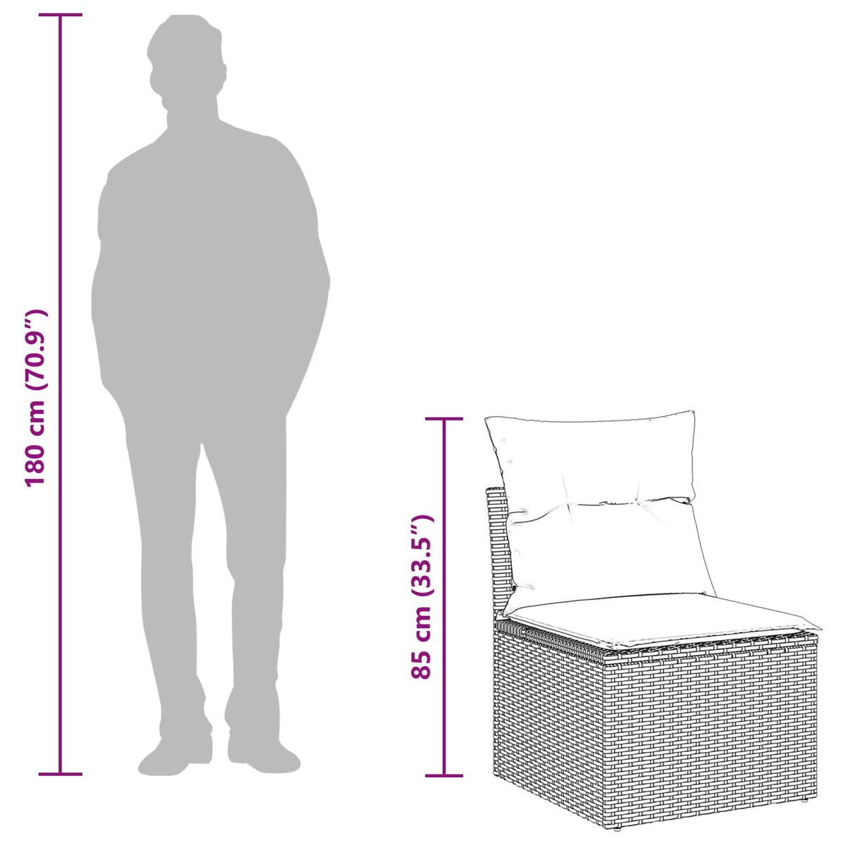 Set Pohovek S Polštářem S Úložištěm Šedá Polyratan