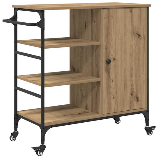 Kuchyňský Vozík Artisanový Dub 87,5 X 39 X 84,5 Cm