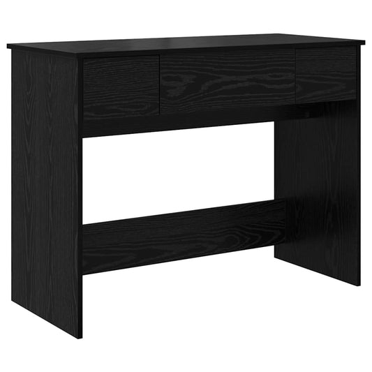 Kosmetický Stolek Se Zásuvkou Černý Dub 100 X 45 X 76 Cm