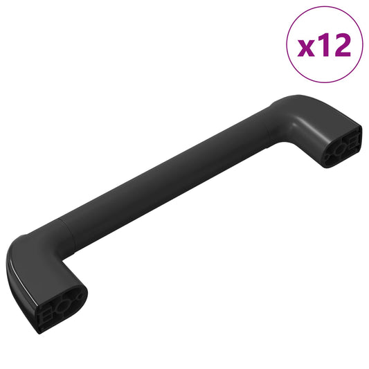 Rukojeť Jednobarevný 12 Pcs Černá 380 X 34 X 85 Mm Hliník A Pp