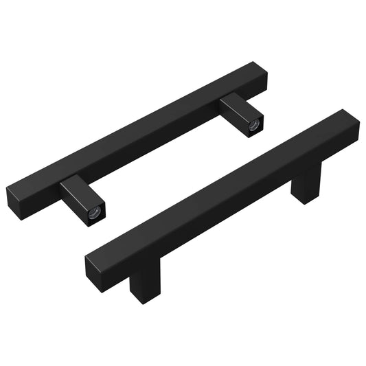 Madlo Na Skříň 2 Pcs Černá 150 X 12,3 X 35,2 Mm Nerezová Ocel