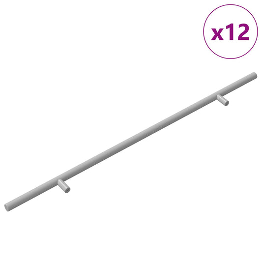 Rukojeť 12 Pcs Stříbrná 500 Mm Ocel