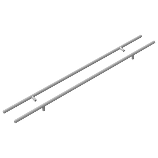 Madlo Na Skříň 2 Pcs Stříbrná 700 Mm Nerezová Ocel
