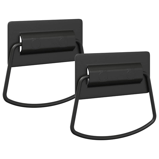 Úchyty Na Skříň 2 Pcs Černá 85 X 45 Mm Kov