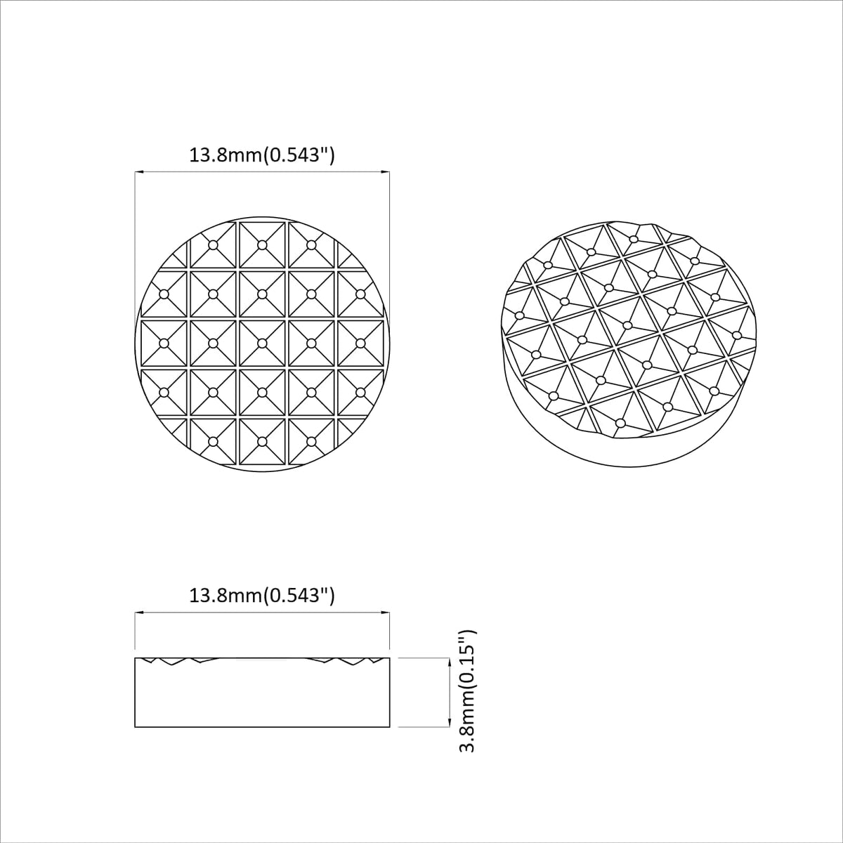 Podložky Na Nábytek 2 Pcs Černá Ø 14 X 4 Mm Eva