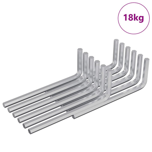 Šestihranný Klíč 4675 Pcs Stříbrná 20 X 52 Mm Ocel