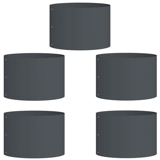 Květináčový Kroužek 5 Pcs Antracit 30 X 30 X 20 Cm