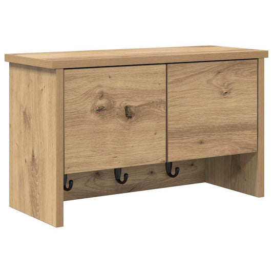 Nástěnný Věšák Na Kabáty Nástěnná Montáž Artisanový Dub