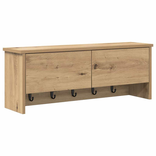 Nástěnný Věšák Na Kabáty Nástěnná Montáž Artisanový Dub