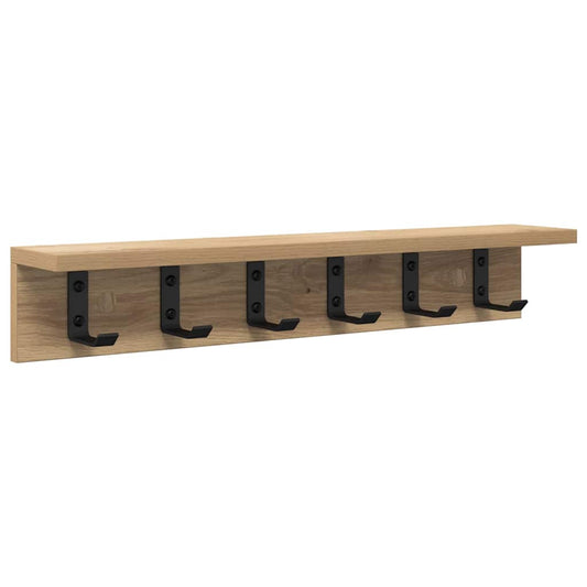 Nástěnný Věšák Na Kabáty Nástěnná Montáž Artisanový Dub