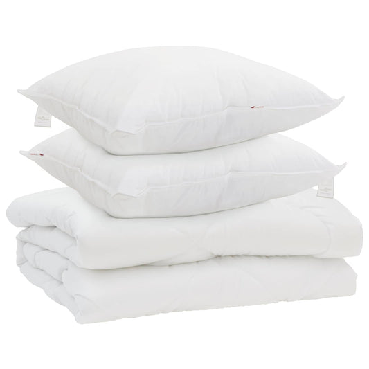 Přikrývka S Polštářem 3 Pcs Bílá Mikrovlákno