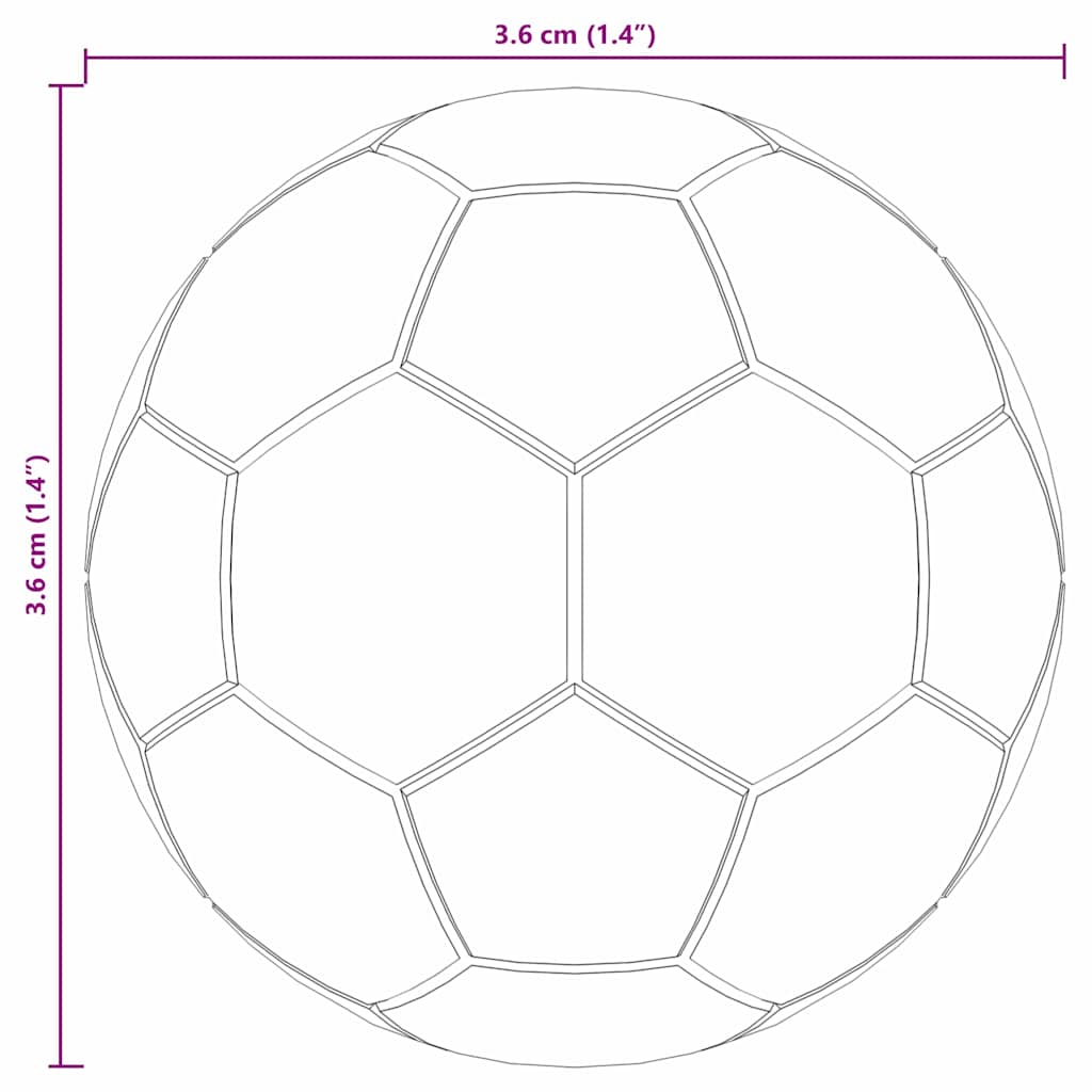 Stolní Fotbálky 12 Ks Bílá 3,6 X 3,6 Cm Polypropylen