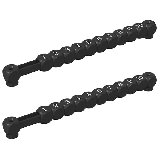 Počítadlo Pro Fotbalový Stůl 2 Ks Černý 30 X 2,2 X 2,9 Cm Hips