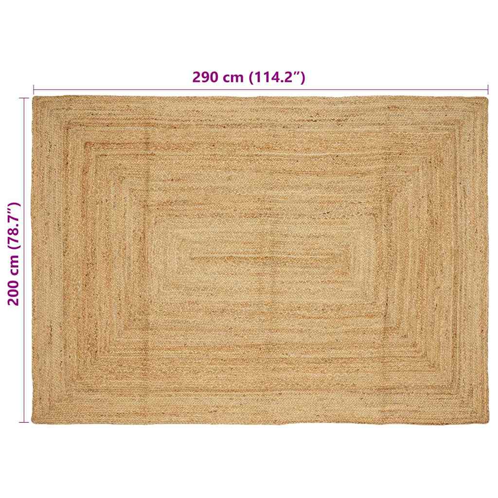 Kusové Koberce Přírodní 200 X 290 Cm Juta