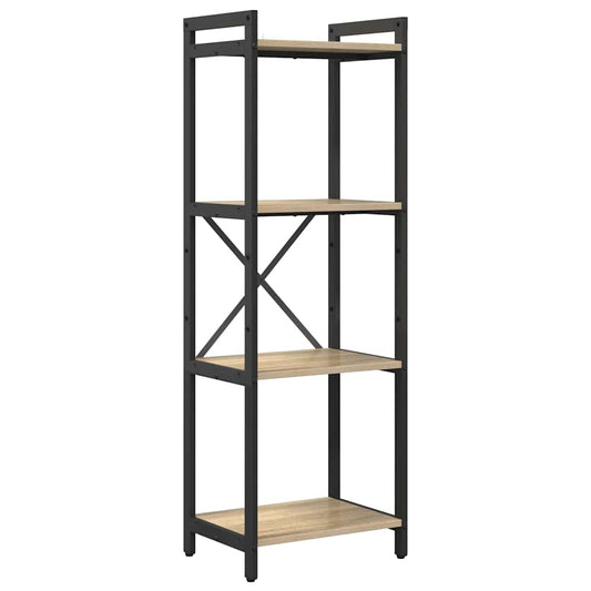 Knihovna 40 X 30 X 119 Cm Kompozitní Dřevo Sonoma Dub