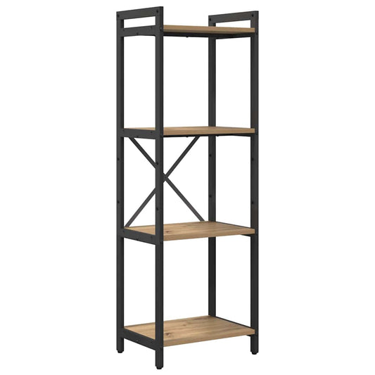 Knihovna 40 X 30 X 119 Cm Kompozitní Dřevo Artisanový Dub