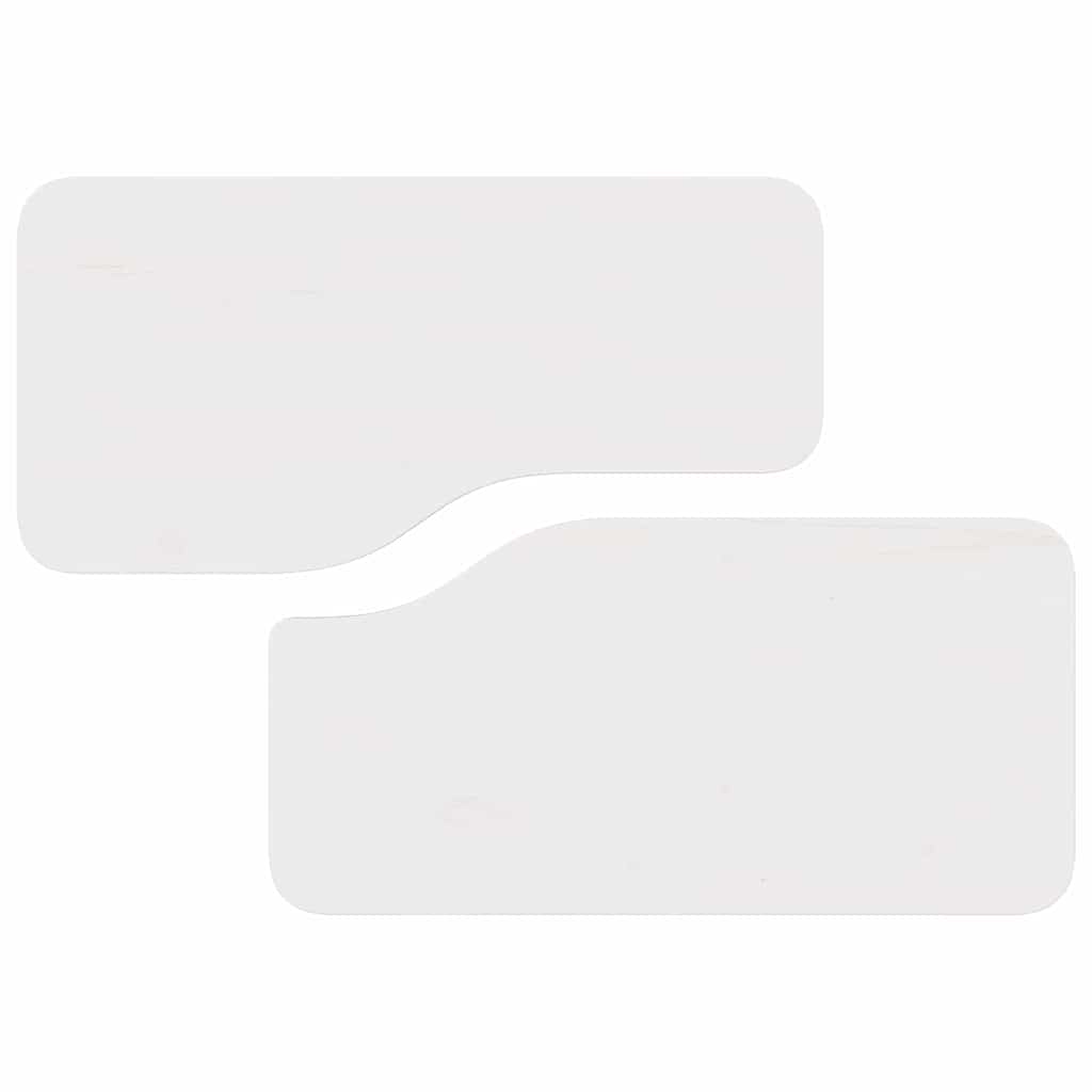 Konferenční Stolek 2 Pcs Bílá Masivní Borovicové Dřevo