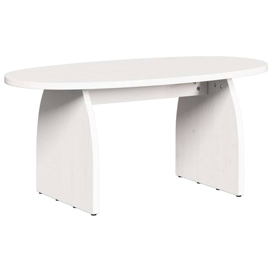Konferenční Stolek Bílá 80 X 40 X 35 Cm Masivní Borové Dřevo