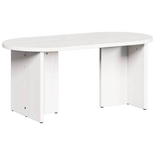 Konferenční Stolek Bílá 80 X 39,5 X 35 Cm Masivní Borové Dřevo