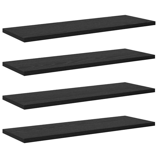 Police Na Knihy 3 Úrovní 4 Pcs 60 X 20 X 1,5 Cm Černý