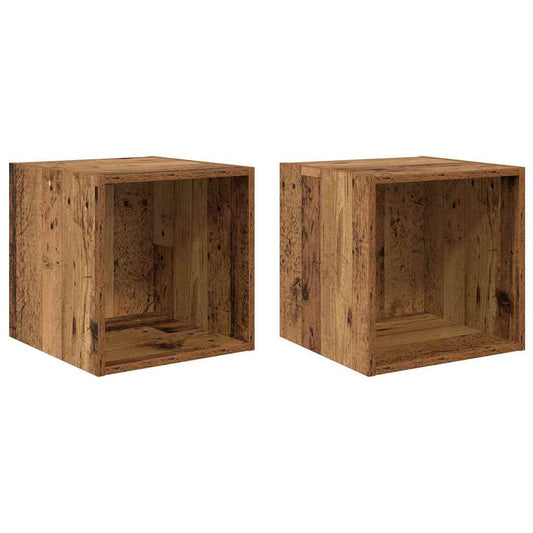 Nástěnná Skříňka Nástěnná Montáž 2 Pcs Staré Dřevo