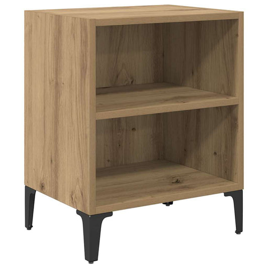Noční Skříňka Artisanový Dub 40 X 30 X 50 Cm Kompozitní Dřevo