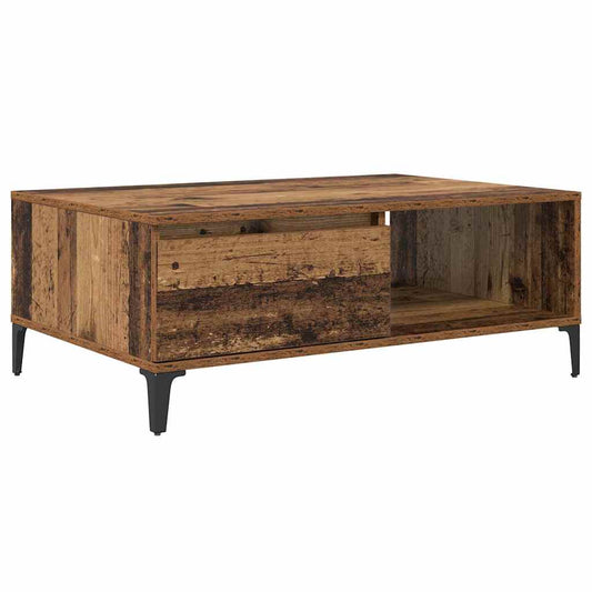 Konferenční Stolek Staré Dřevo 90 X 60 X 35 Cm Kompozitní Dřevo