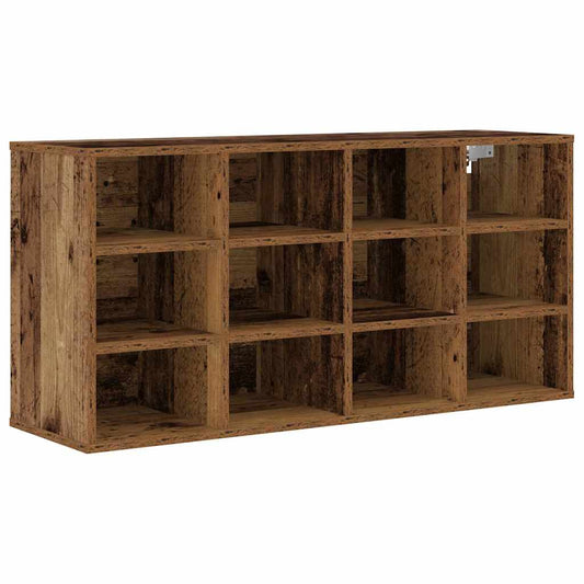 Skříň Na Obuv 103 X 30 X 51 Cm Kompozitní Dřevo Staré Dřevo