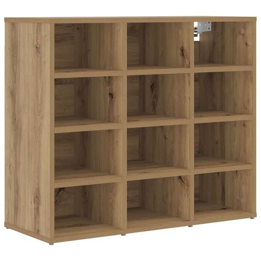 Skříň Na Obuv 77,5 X 30 X 67 Cm Kompozitní Dřevo Artisanový Dub