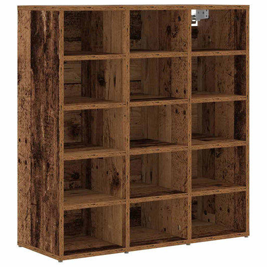 Skříň Na Obuv 77,5 X 30 X 83,5 Cm Kompozitní Dřevo Staré Dřevo