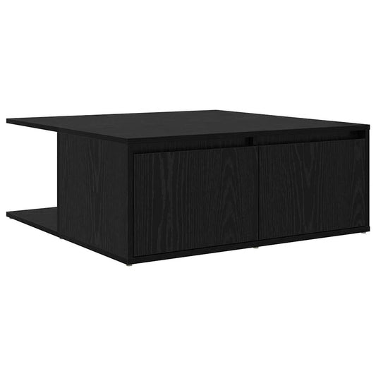 Konferenční Stolek Černý Dub 80 X 80 X 31 Cm Kompozitní Dřevo