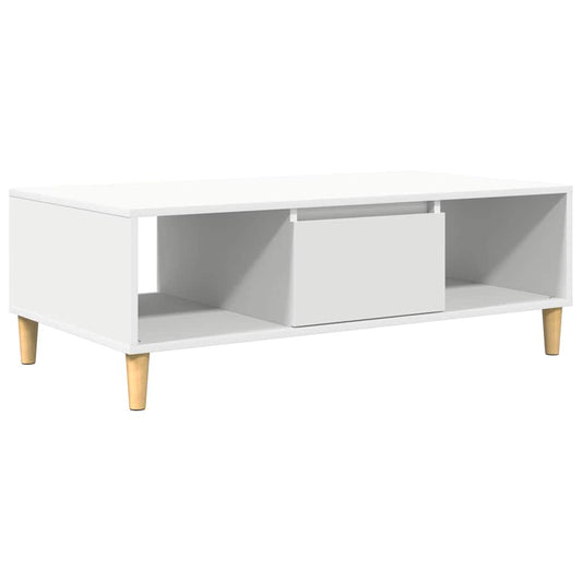 Konferenční Stolek Bílá 102 X 55 X 35 Cm Kompozitní Dřevo