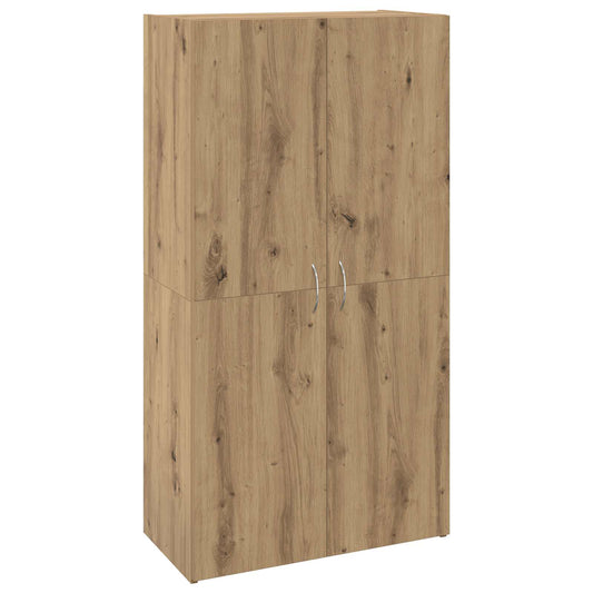 Kancelářská Skříň Dub Artisan 60 X 32 X 115 Cm Kompozitní Dřevo